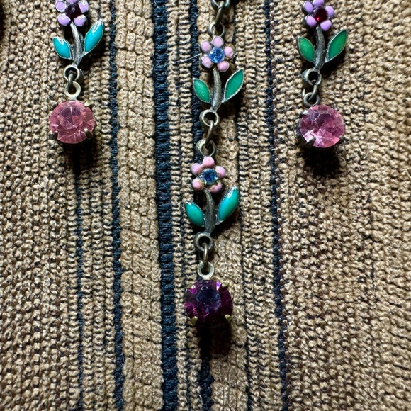 Enamel and crystal choker. - Picture 6 of 7